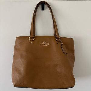 Coach Zipper Tote Pebbled Leather & Matching Wallet